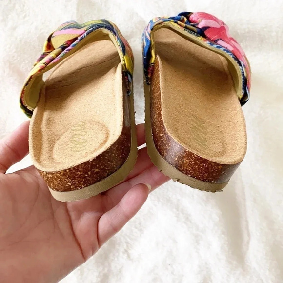 Aerie Tropical palm print slide sandals - Picture 6 of 8